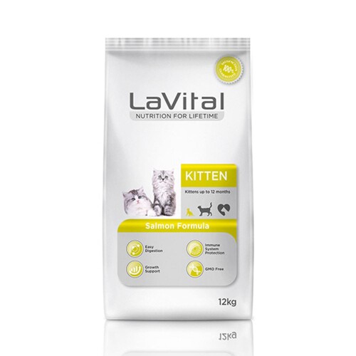 LaVital Kitten Somon Balıklı Yavru Kedi Maması 12 kg - 1