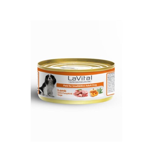 LaVital Kuzu Etli Bal Kabaklı ve Ada Çaylı Küçük Irk Yetişkin Köpek Konservesi 85 Gr - 1