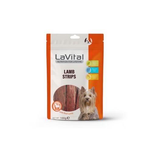 LaVital Kuzu Etli Şerit Köpek Ödülü 100 Gr - 1