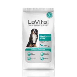 LaVital Maxi Adult Somonlu Büyük Irk Yetişkin Köpek Maması 15 kg - LaVital
