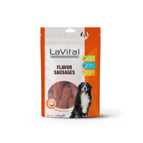 LaVital Ördek Etli Sosis Köpek Ödülü 100 Gr - 1