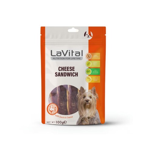 LaVital Ördek Etli ve Peynirli Köpek Ödülü 100 Gr - 1