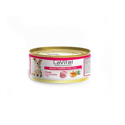 LaVital Ördekli Bal Kabaklı ve Ada Çaylı Küçük Irk Yetişkin Köpek Konservesi 85 Gr - 1