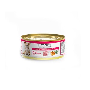 LaVital Ördekli Bal Kabaklı ve Ada Çaylı Küçük Irk Yetişkin Köpek Konservesi 85 Gr - LaVital