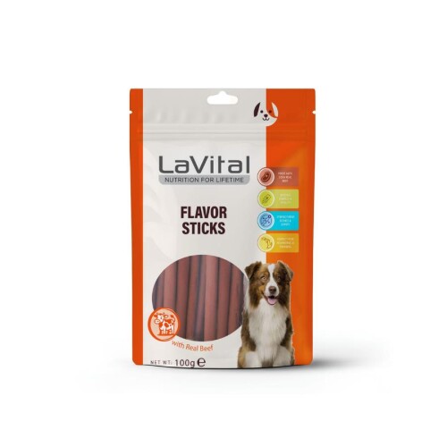 LaVital Sığır Etli Yumuşak Çubuk Köpek Ödülü 100 Gr - 1