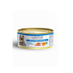 LaVital Somonlu Bal Kabaklı ve Ada Çaylı Küçük Irk Yetişkin Köpek Konservesi 85 Gr - LaVital