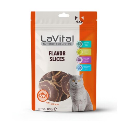 LaVital Somonlu Suşi Dilimleri Kedi Ödül Maması 80 Gr - 1