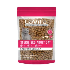 LaVital Sterilised Kısırlaştırılmış Somonlu Yetişkin Kedi Maması 1 Kg - LaVital