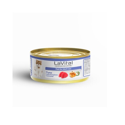 LaVital Ton Balıklı ve Enginarlı Yetişkin Kedi Konservesi 85 Gr - 1