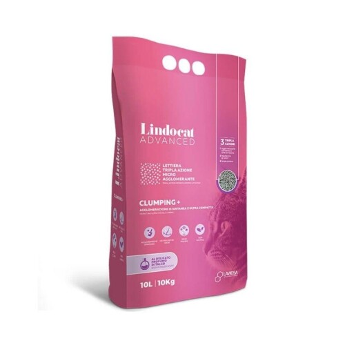 Lindocat Advanced Bebek Pudralı Ekstra Güçlü Topaklanan Gri Kedi Kumu 10 Lt - 1