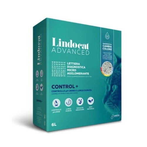 Lindocat Advanced +PH Kontrol Hastalık Teşhis Eden Topaklanan Kedi Kumu 6 Lt - 1
