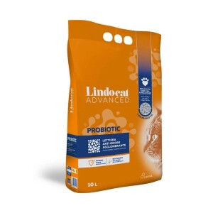 Lindocat Advanced Probiotic Bakteri Önleyici Topaklanan Kedi Kumu 10 Lt - Lindocat