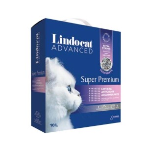 Lindocat Advanced Super Premium Extra Güçlü Topaklanan Pudra Kokulu Kedi Kumu 10 Lt - Lindocat