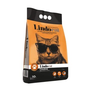 Lindocat Charme Amber Kokulu Topaklanan Kalın Taneli Bentonit Kedi Kumu 10 Lt - Lindocat