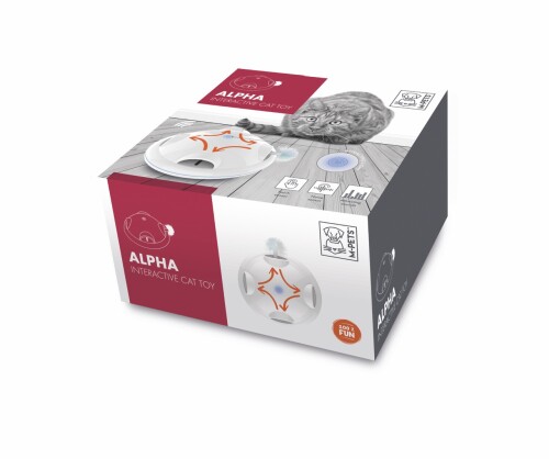 M-Pets Alpha Beyaz İnteraktif Kedi Oyuncağı 20x20x9,8 Cm - 1