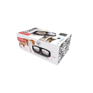 M-Pets Altitude Urban Style Kedi ve Köpekler İçin İkili Mama Kabı Standı 450 Ml - M-Pets