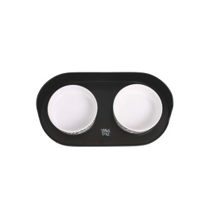 M-Pets Altitude Urban Style Kedi ve Köpekler İçin İkili Mama Kabı Standı 450 Ml - 5