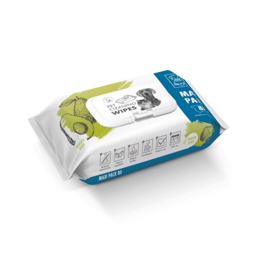 M-Pets Avocado Kedi ve Köpekler İçin Temizlik Mendili 80'li - 1