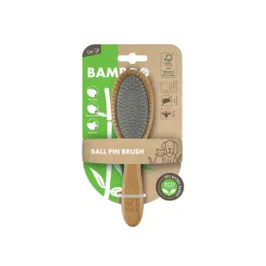 M-Pets Bamboo Kedi ve Köpekler İçin Bambu Tek Taraflı Fırça - M-Pets