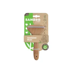 M-Pets Bamboo Kedi ve Köpekler İçin Tüy Dökülmesini Azaltan Bambu Fırça L - M-Pets