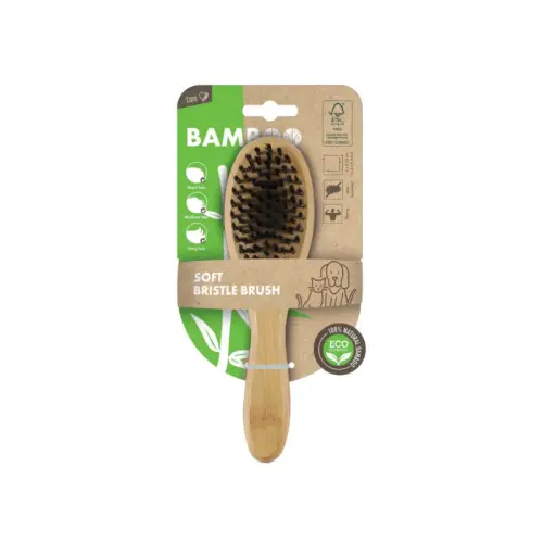 M-Pets Bamboo Soft Kedi ve Köpekler İçin Tarama Fırçası - 1