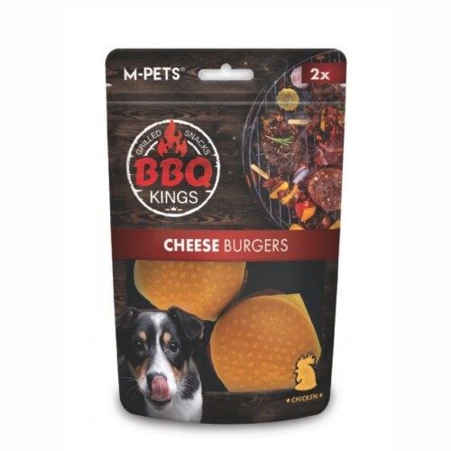 M-Pets BBQ Kings Cheese Burgers Tavuklu Köpek Ödül Maması 130 gr - 1