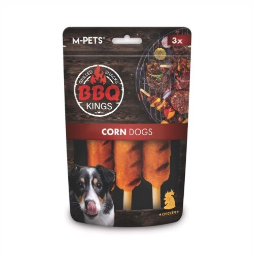 M-Pets BBQ Kings Corn Tavuklu Köpek Ödül Maması 90 Gr - 1