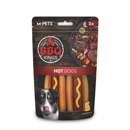 M-Pets BBQ Kings Hot Dogs Tavuklu Köpek Ödül Maması 135 gr - 1