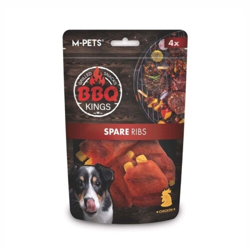 M-Pets BBQ Kings Spare Ribs Tavuklu Köpek Ödül Maması 85 gr - 1