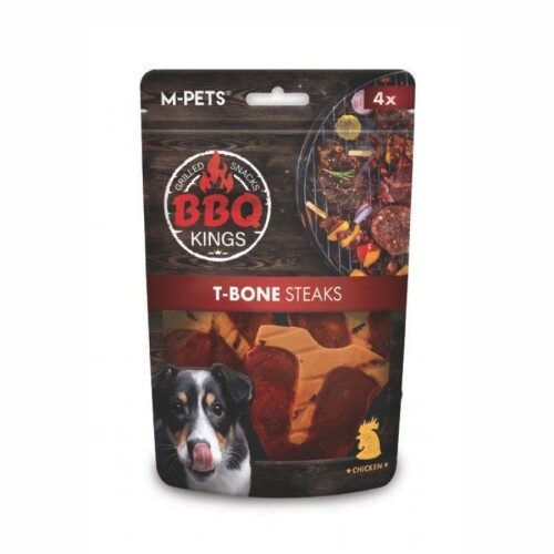 M-Pets BBQ Kings T-Bone Steaks Tavuklu Köpek Ödül Maması 105 Gr - 1