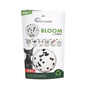 M-Pets Bloom Ball Parçalanmaz Top Köpek Oyuncağı Beyaz 7 cm - M-Pets