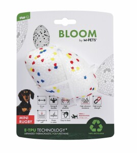 M-Pets Bloom Mini Parçalanmaz Rugby Köpek Oyun Topu - M-Pets