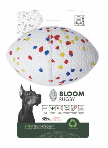 M-Pets Bloom Parçalanmaz Rugby Köpek Oyun Topu - 1