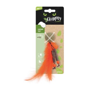 M-Pets Charmy Bugbear Mavi Catnipli Tüylü Top Kedi Oyuncağı 18 Cm - M-Pets