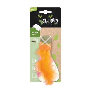 M-Pets Charmy Firefly Catnipli Tüylü Mavi Top Kedi Oyuncağı 13 Cm - 2