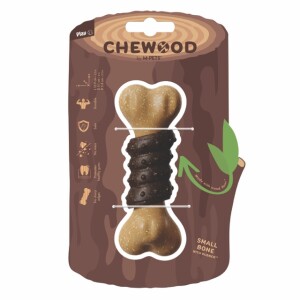 M-Pets Chewood Kemik Kauçuk Köpek Oyuncağı Small 3,9x5,1x5,8 Cm - M-Pets
