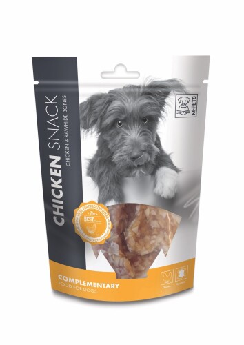 M-Pets Chicken Snack Tavuk ve Sığır Derili Köpek Kemik Ödül Maması 80 Gr - 1