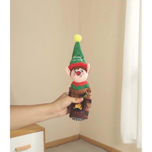 M-Pets Christmas Elf Ödül Hazneli Peluş Köpek Oyuncağı - 2