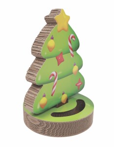 M-Pets Christmas Noel Ağacı Kedi Tırmalama Kartonu - 1