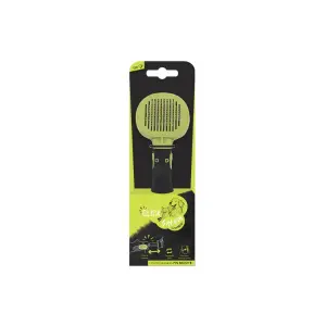 M-Pets Clıck And Groom Kedi ve Köpekler İçin Basmalı Masaj Uclu Fırça L - M-Pets