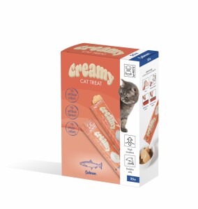M-Pets Creamy Somonlu Krema Kedi Ödül Maması 4x15 Gr - M-Pets