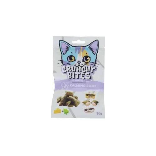 M-Pets Crunchy Bites Calmıng Relıef Sakinleştirici Destek Sunan Kedi Ödülü 60 Gr - 1