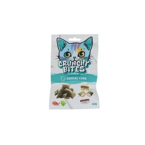 M-Pets Crunchy Bites Dental Care Diş Sağlığını Destekleyen Kedi Ödülü 60 Gr - 1