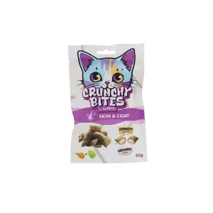 M-Pets Crunchy Bites Skın&coat Deri ve Tüy Sağlığı Destekleyici Kedi Ödülü 60 Gr - M-Pets