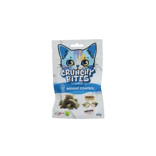 M-Pets Crunchy Bites Weight Control Kilo Kontrolünü Destekleyen Kedi Ödülü 60 Gr - 1