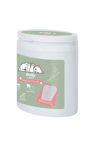 M-Pets Daily Kedi Ve Köpek Diş Temizliği Için Parmak Pedi 50'li - 1