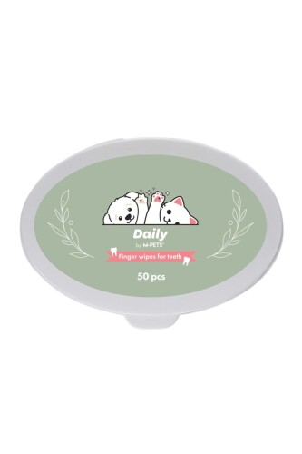 M-Pets Daily Kedi Ve Köpek Diş Temizliği Için Parmak Pedi 50'li - 4