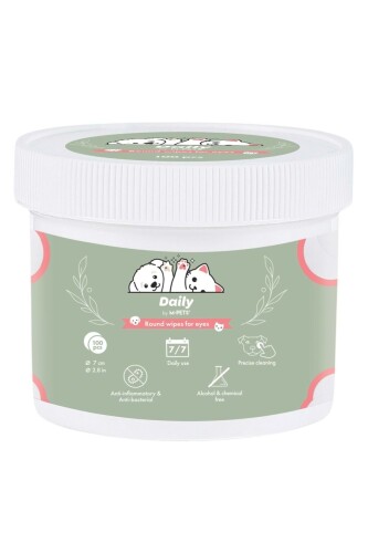 M-Pets Daily Kedi ve Köpek Göz Çevresi Temizleme Pedi 100'lÜ - 1