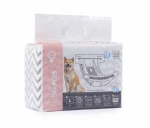 M-Pets Diapers Dişi Köpek Külotu L 10 Adet - M-Pets