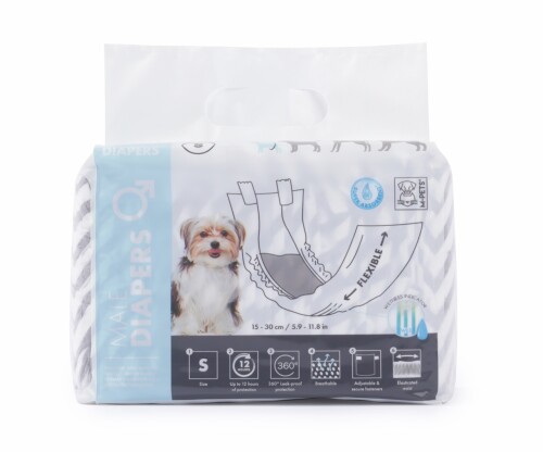 M-Pets Diapers Erkek Köpek Külotu S 12 Adet - 1